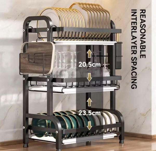 Escurridor de cocina de 3 niveles