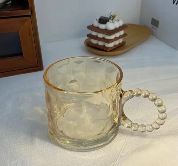Hermoso Dúo de Vasos Beige