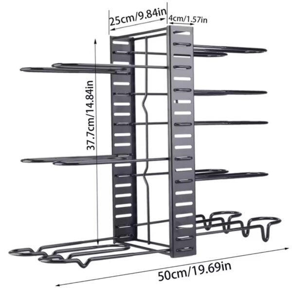Organizador de ollas, tapas y sartenes